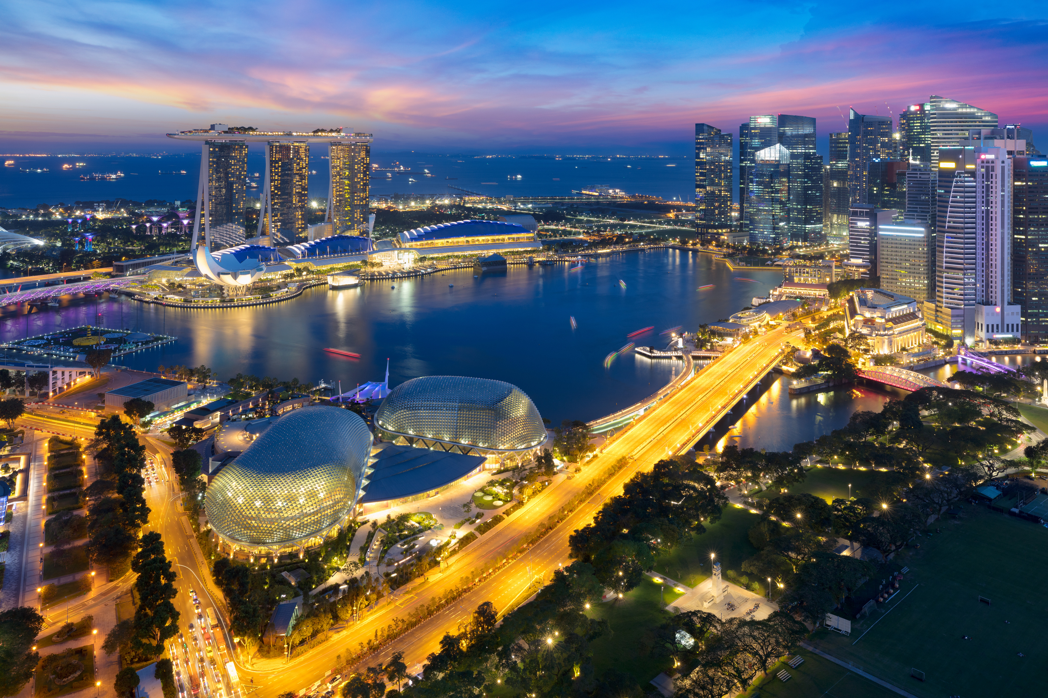 Singapore city skyline