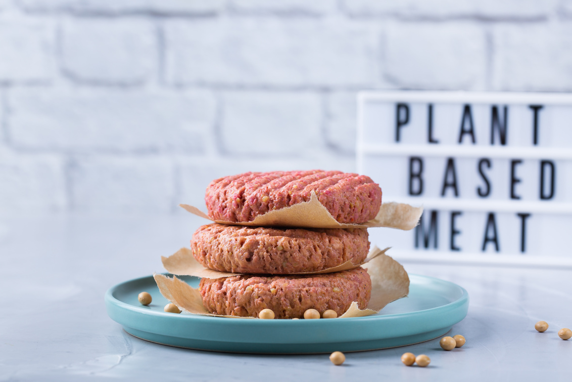 Stack of Plant- Based Meat